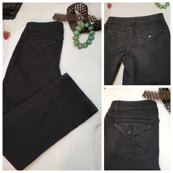 Simply Vera by Vera Wang Jeans Black Denim straight leg👖 #fashion #style - Picture 7 of 8